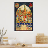 Poster Cracovie Polska Pologne (Cuisine)