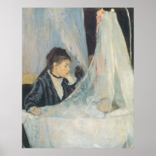 Poster Cradle by Berthe Morisot, Vintage Impressionism