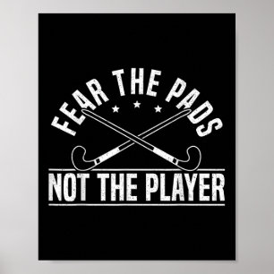 Poster Craignez Les Plaques Et Non Le Joueur De Hockey Su