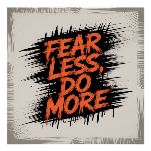 Poster Craignez moins, faites plus (Devant)
