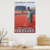 Poster Cranberry Bogs Harvest - Port Orford, Oregon (Cuisine)