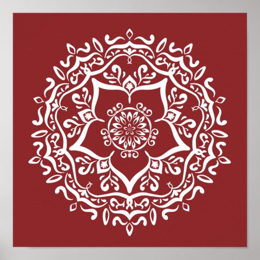 Poster Cranberry Mandala (Devant)