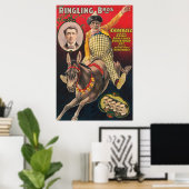 Poster Crandall Le Clown En Train D'Interpréter Sa Mule (Bureau à domicile)