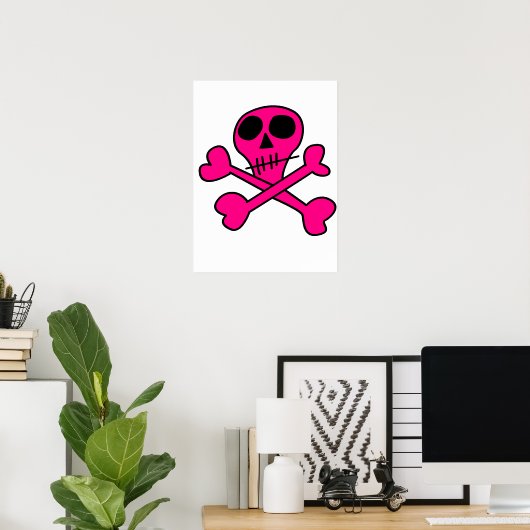 Poster crâne (Bureau à domicile)