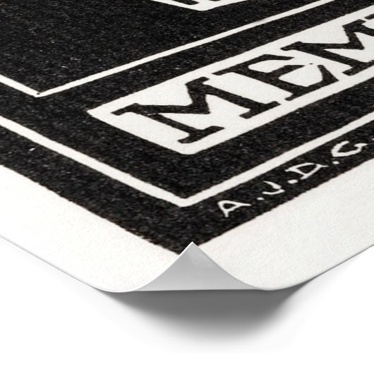 Poster Crâne (Coin)