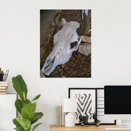 Poster Crâne (Bureau à domicile)