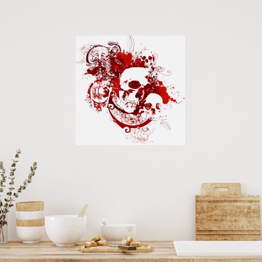 Poster crâne (Cuisine)