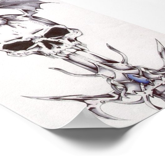 Poster crâne (Coin)