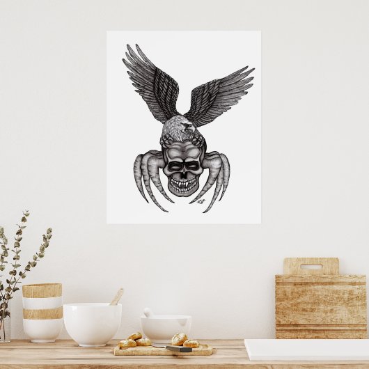 Poster Crâne à aigle (Cuisine)