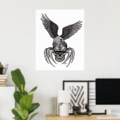 Poster Crâne à aigle (Bureau à domicile)