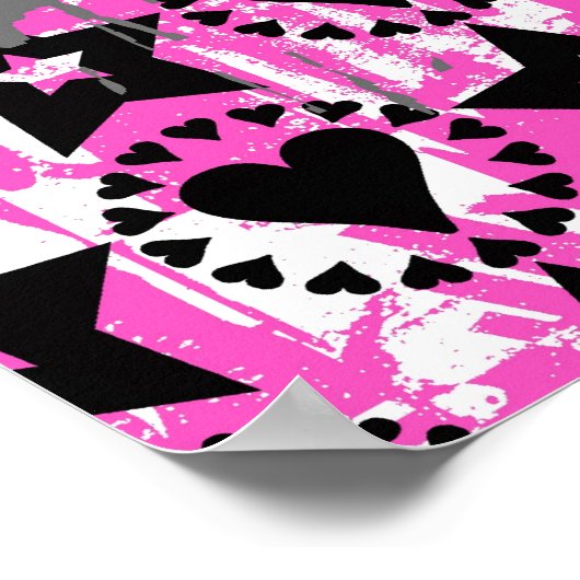 Poster Crâne à cou rose (Coin)