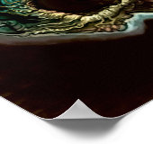 Poster Crâne à flamme bleue (Coin)