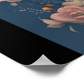 Poster Crâne à sucre - Fête des morts (Coin)