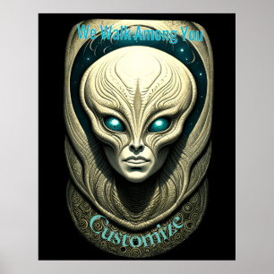 Poster Crâne Alien Tête Thunder_Cove