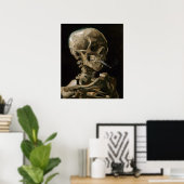Poster Crâne avec brûler la cigarette Vincent van Gogh Ar (Bureau à domicile)