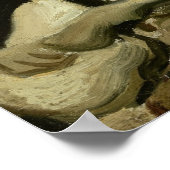 Poster Crâne avec cigarette brûlante par Van Gogh (Coin)