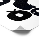 Poster Crâne Boo Point d'Interrogation (Coin)