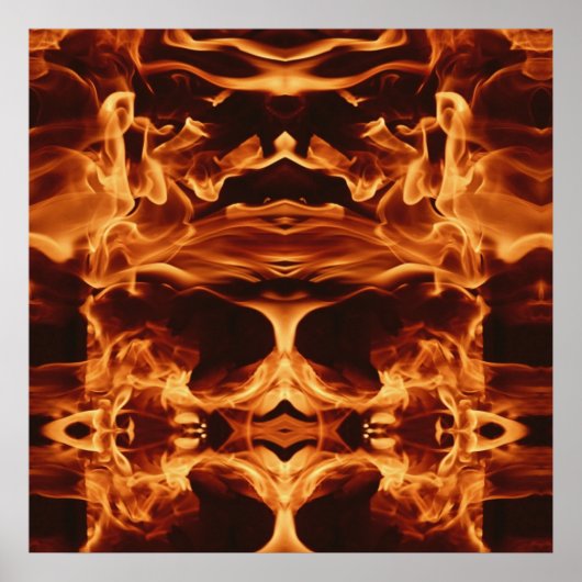 Poster Crâne brûlant (Devant)