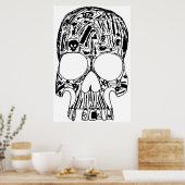 Poster Crâne chirurgical (Cuisine)