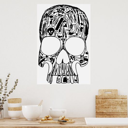 Poster Crâne chirurgical (Cuisine)