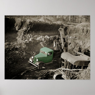 POSTER CRANE COLORSPLASH CHEVROLET INGÉNIEUR OPÉRATEUR