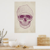Poster crâne cool (Cuisine)