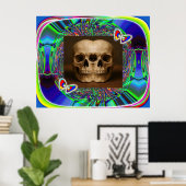 Poster Crâne d'alien à trois yeux (Bureau à domicile)