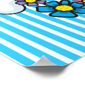 Poster Crâne d'alimentation des fleurs (Coin)