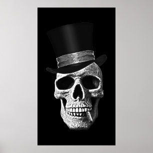 Poster Crâne de casquette supérieur