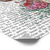 Poster Crâne de cerf aux fleurs (Coin)