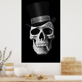 Poster Crâne de chapeau supérieur (Cuisine)