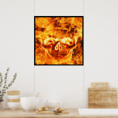 Poster Crâne de feu flamboyant (Cuisine)