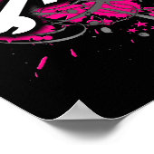 Poster Crâne de fille et os croisés (Coin)