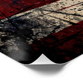 Poster Crâne de la Liberté — Drapeau Américain (Coin)