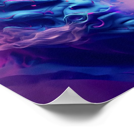 Poster crâne de l'âme démon néon (Coin)