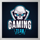 Poster Crâne de l'équipe de jeu (Devant)