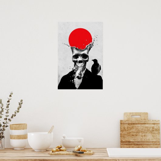 Poster Crâne de projection (Cuisine)