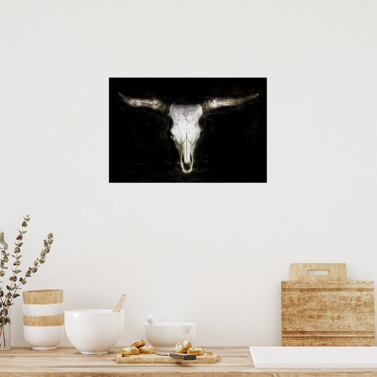 Poster Crâne de vache (Cuisine)