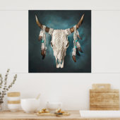 Poster Crâne de vache 1 (Cuisine)