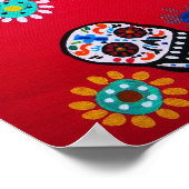 Poster crâne dia de los muertos (Coin)