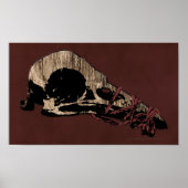 Poster Crâne d'oiseau (Devant)