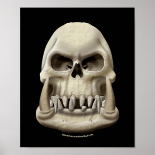 Poster Crâne d'Orc