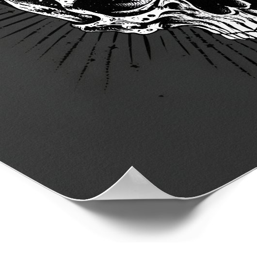 Poster Crâne et étoiles III (Coin)