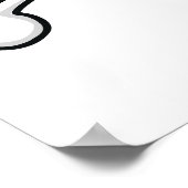 Poster Crâne et os croisés (Coin)