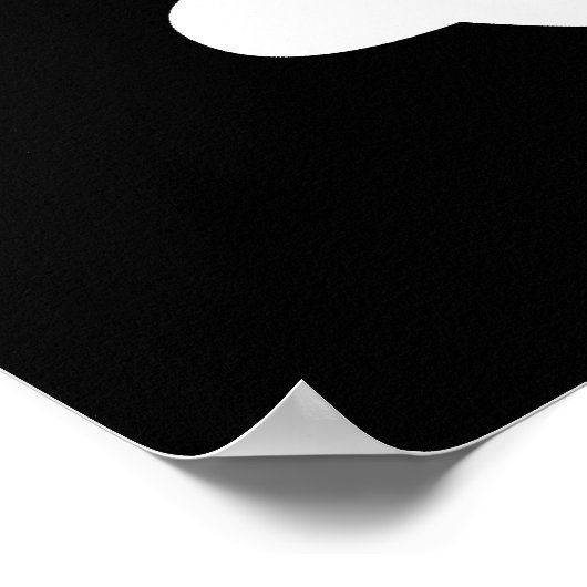 Poster Crâne et os croisés (Coin)