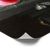 Poster Crâne et Rose (Coin)