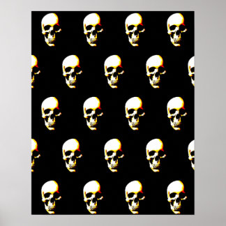 Poster Crâne - Imaginaire Punk Rock Pop Art