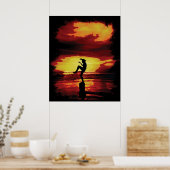 Poster Crane Kick Karate Kid (Cuisine)