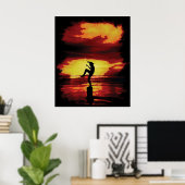 Poster Crane Kick Karate Kid (Bureau à domicile)