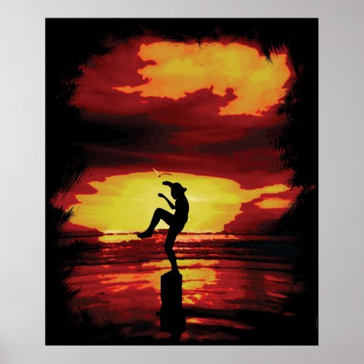 Poster Crane Kick Karate Kid (Devant)